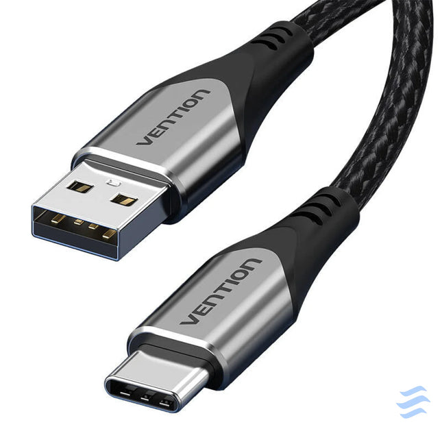 USB 2.0 A to USB C 3A cable 0.5m Vention CODHD gray USB to USB C