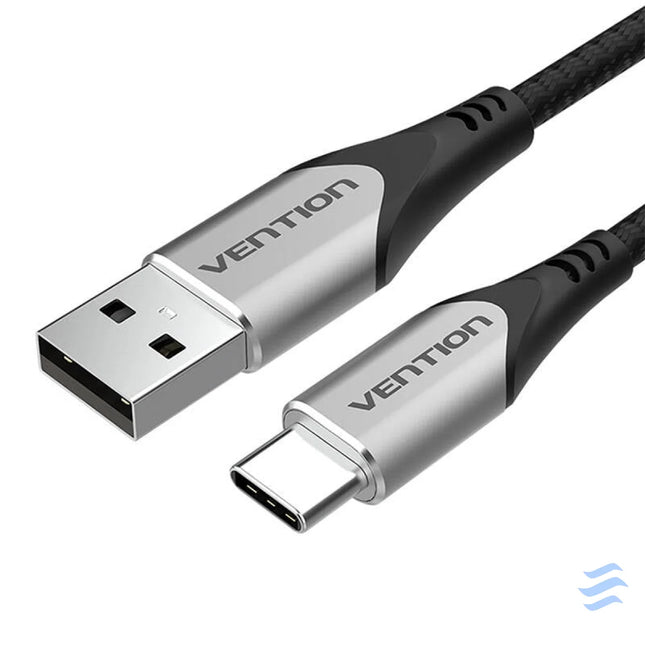 USB 2.0 A to USB C 3A cable 0.5m Vention CODHD gray USB to USB C