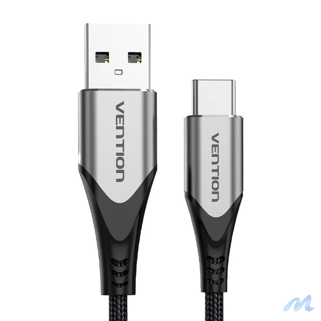USB 2.0 A to USB-C 3A cable 0.5m Vention CODHD gray
