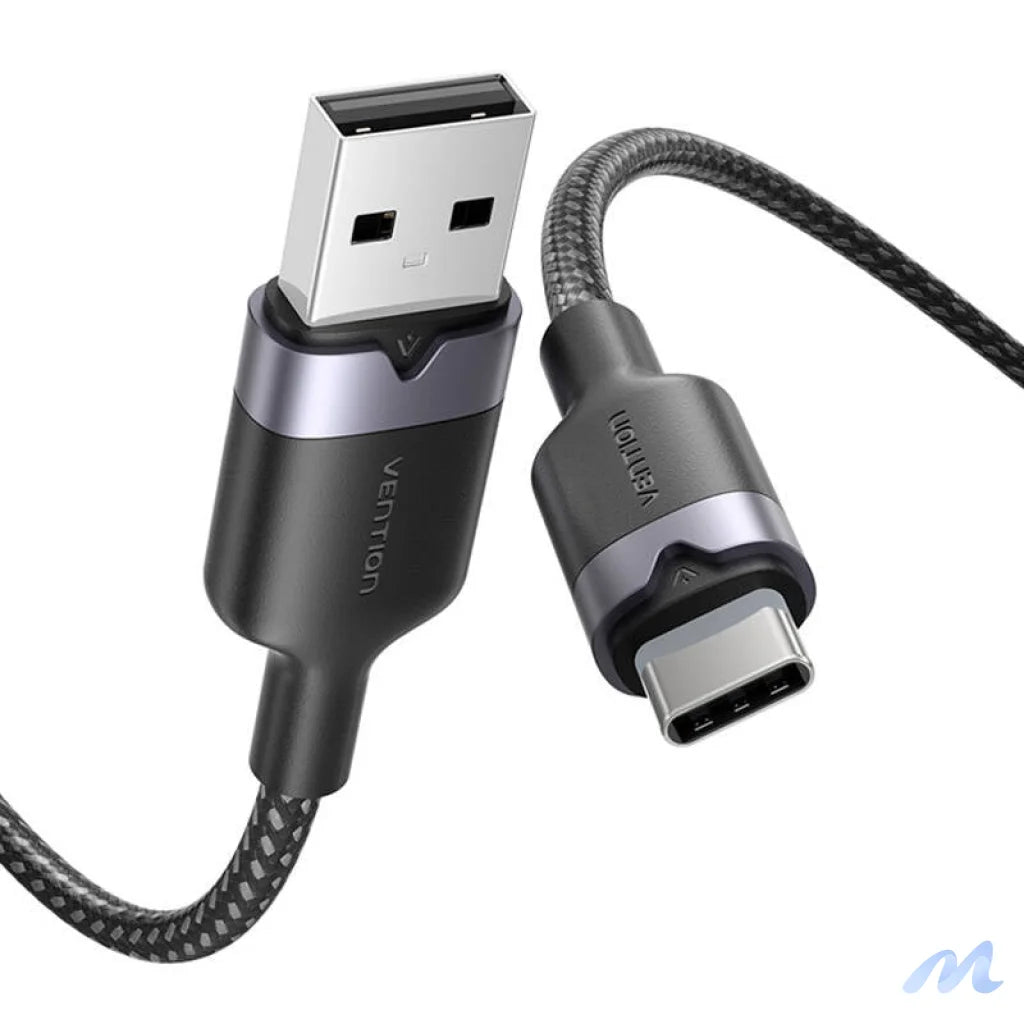 USB 2.0 A to USB-C 3A cable Vention CTNBF 1 M (black)