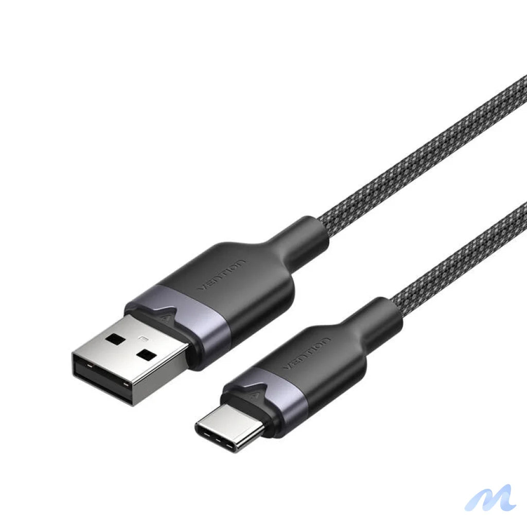 USB 2.0 A to USB-C 3A cable Vention CTNBH 2M (black)