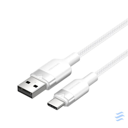 USB 2.0 A to USB C 3A cable Vention CTNWH 2M (white) USB cables