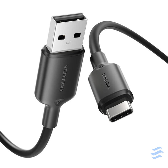 USB 2.0 A to USB C 3A cable Vention CTQBF 1M (black) USB cables