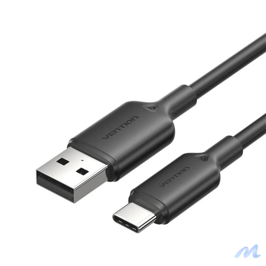 USB 2.0 A to USB-C 3A cable Vention CTQBF 1M (black)