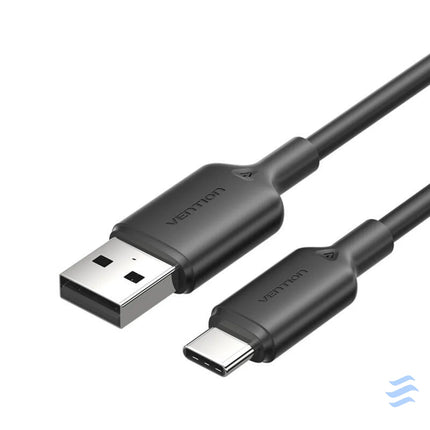 USB 2.0 A to USB C 3A cable Vention CTQBH 2M (black) USB cables