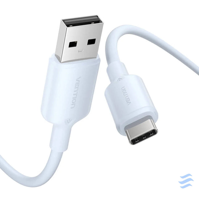 USB 2.0 A to USB C 3A cable Vention CTQLF 1M (blue) USB cables