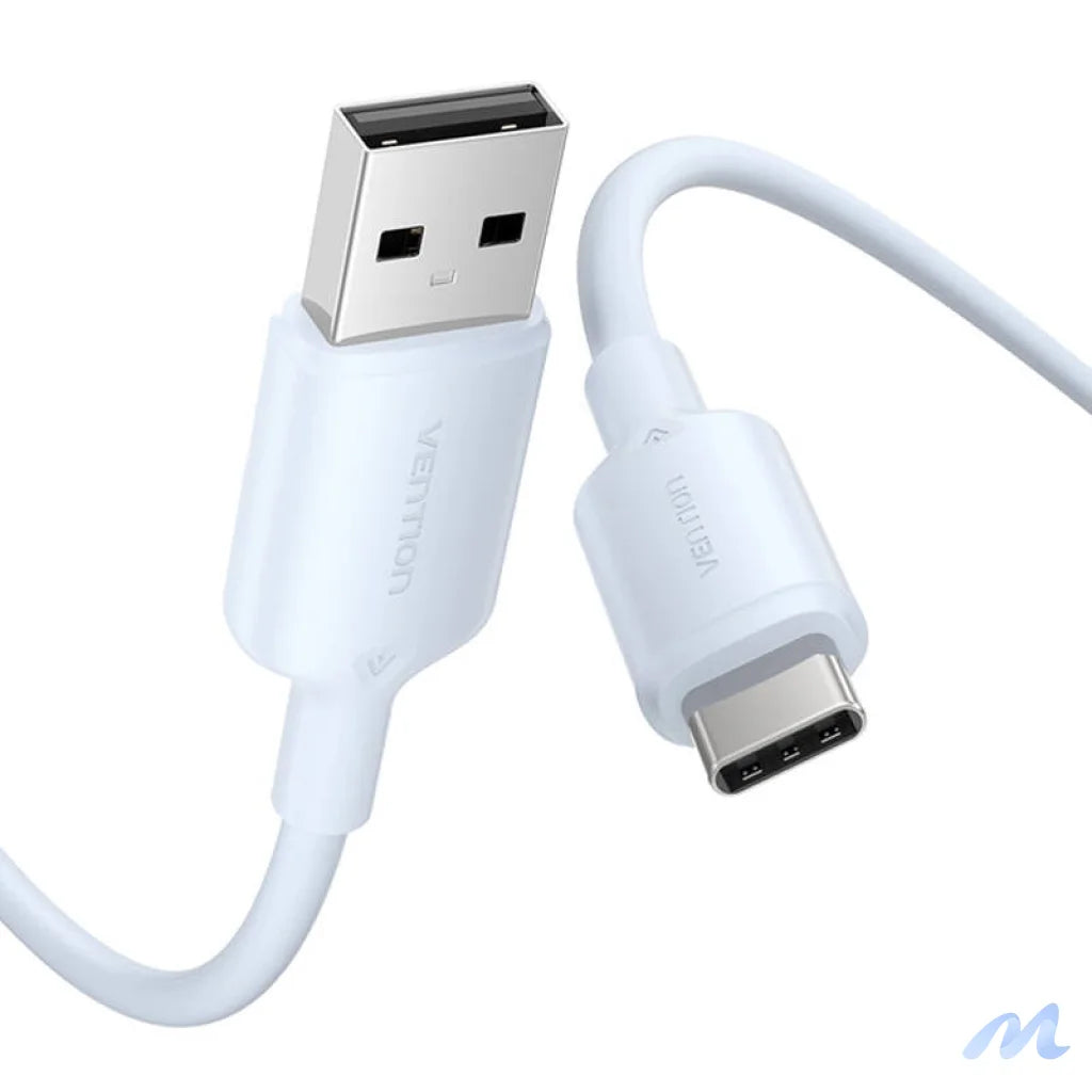 USB 2.0 A to USB-C 3A cable Vention CTQLH 2M (blue)