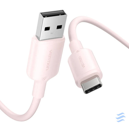 USB 2.0 A to USB C 3A cable Vention CTQPF 1M (pink) USB cables