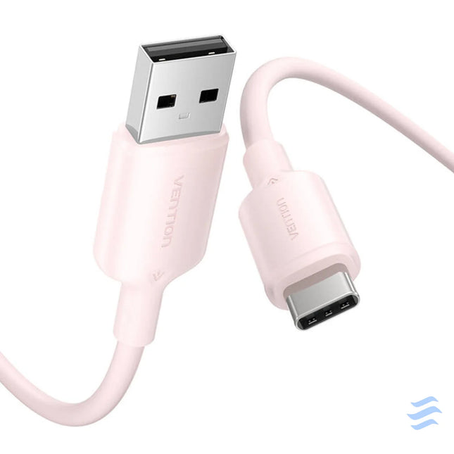 USB 2.0 A to USB C 3A cable Vention CTQPH 2M (pink) USB cables
