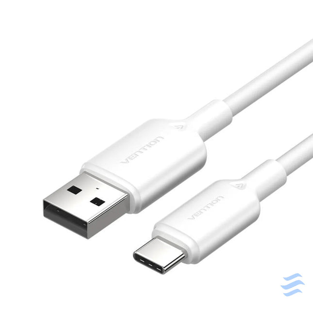 USB 2.0 A to USB C 3A cable Vention CTQWF 1M (white) USB cables