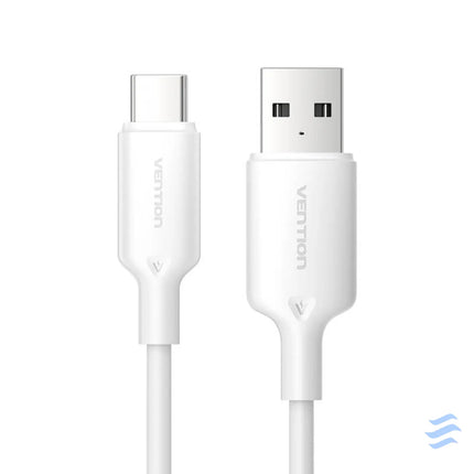 USB 2.0 A to USB C 3A cable Vention CTQWF 1M (white) USB cables