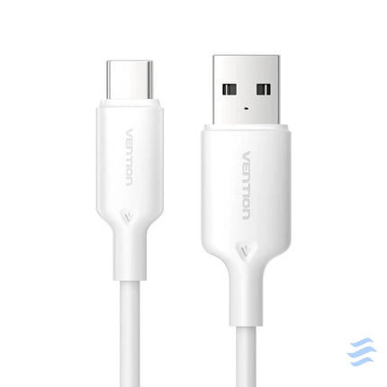 USB 2.0 A to USB C 3A cable Vention CTQWH 2M (white) USB cables