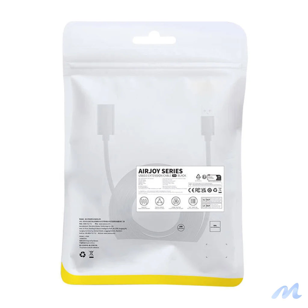 USB 3.0 Extension cable Baseus male to female, AirJoy Series, 3m (black)