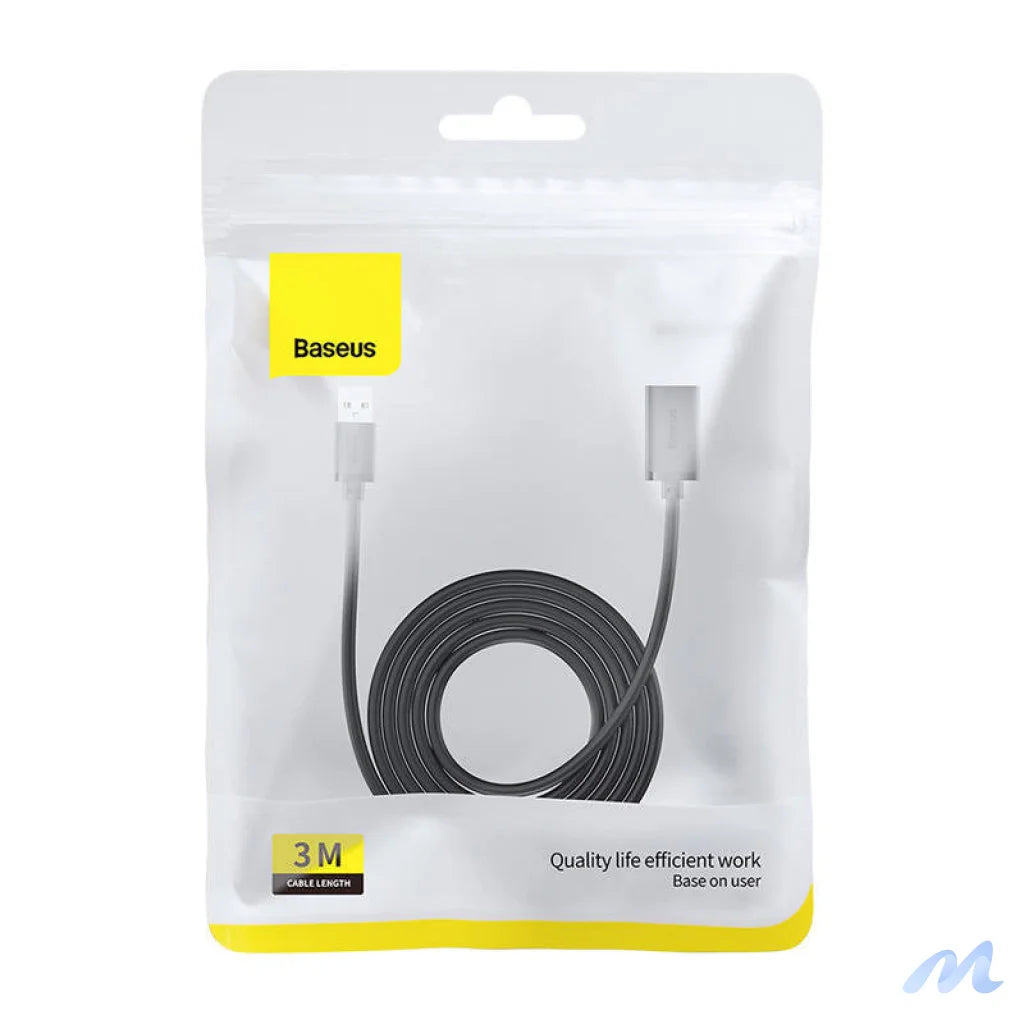 USB 3.0 Extension cable Baseus male to female, AirJoy Series, 3m (black)