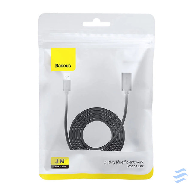 USB 3.0 Extension cable Baseus male to female AirJoy Series 3m (black) USB cables