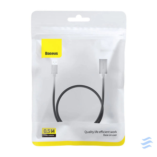 USB 3.0 Extension cable Baseus male to female AirJoy Series 0.5m (black) USB cables