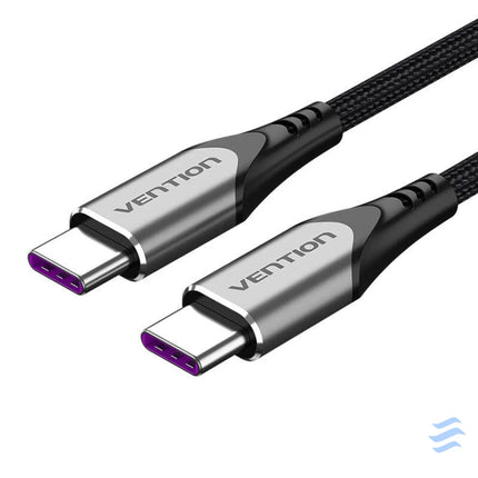 USB C 2.0 to USB C Cable Vention TAEHG 1.5m PD 100W Gray USB C to USB C