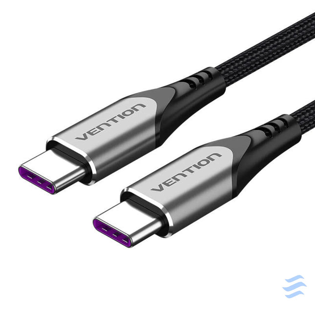 USB C 2.0 to USB C Cable Vention TAEHG 1.5m PD 100W Gray USB C to USB C