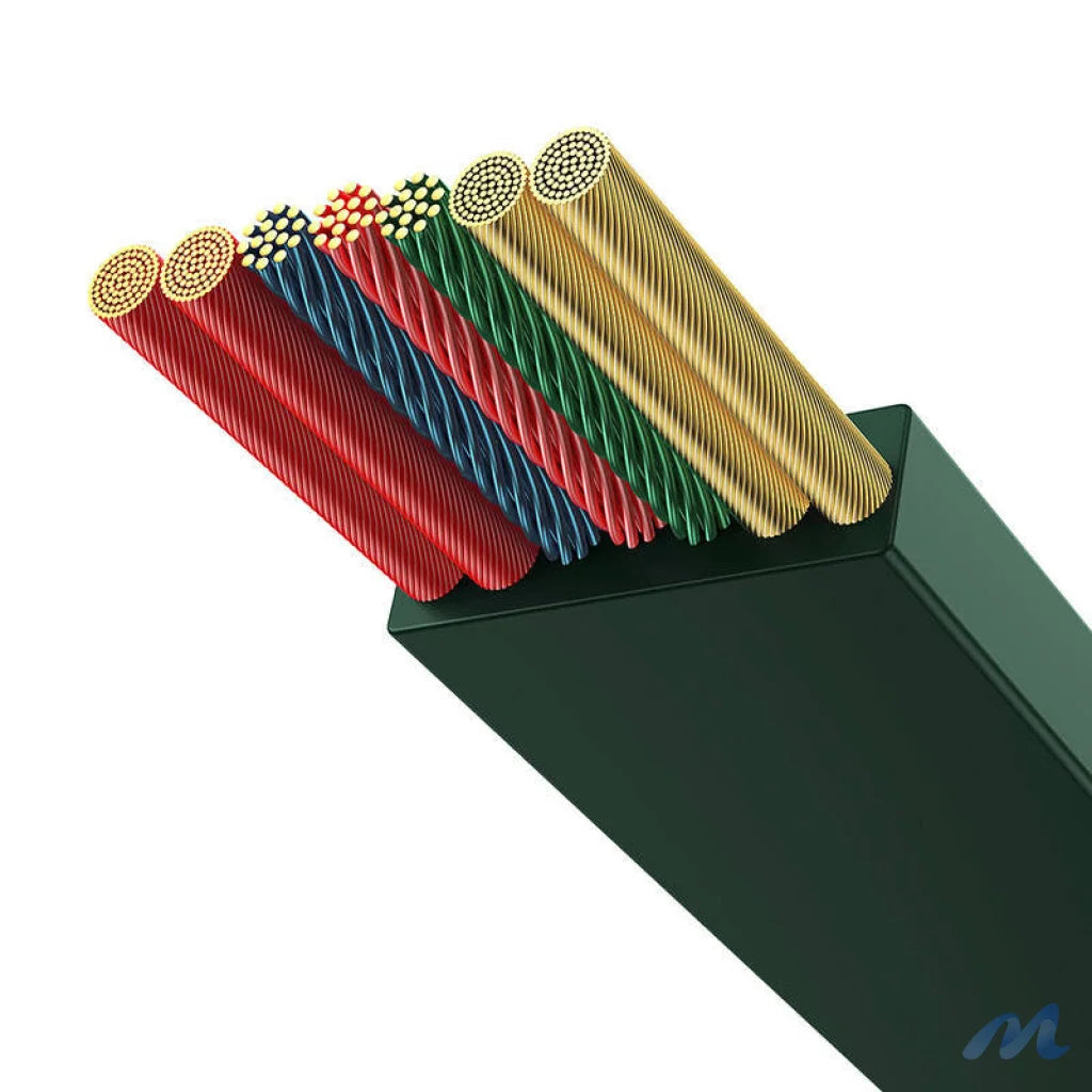 USB-C 3-in-1 cable Baseus Bright Mirror 4 for micro USB / USB-C / Lightning 100W / 3.5A 1.1m (Green)