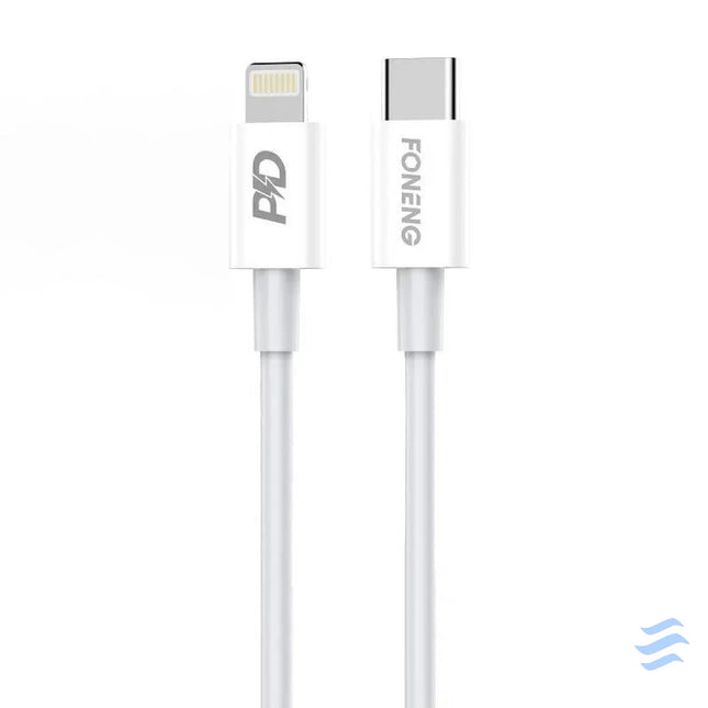 USB C cable for Lighting Foneng X31 20W 1m (white) USB C to Lightning