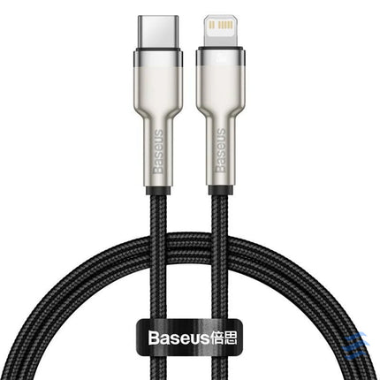 USB C cable for Lightning Baseus Cafule PD 20W 0,25m (black) USB C to Lightning