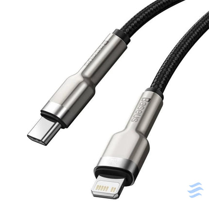 USB C cable for Lightning Baseus Cafule PD 20W 0,25m (black) USB C to Lightning