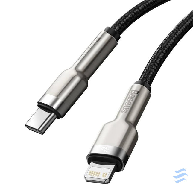 USB C cable for Lightning Baseus Cafule PD 20W 0,25m (black) USB C to Lightning