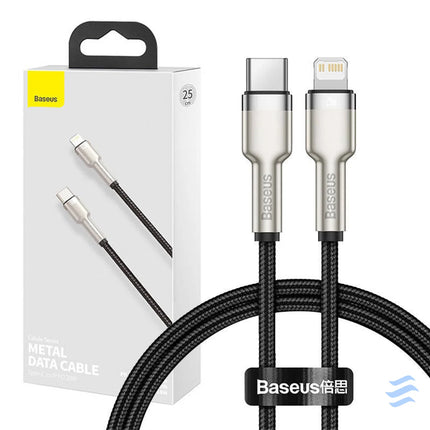 USB C cable for Lightning Baseus Cafule PD 20W 0,25m (black) USB C to Lightning
