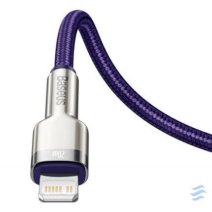 USB C cable for Lightning Baseus Cafule PD 20W 1m (purple) USB C to Lightning