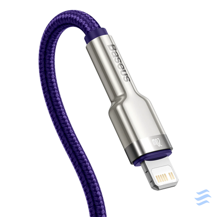 USB C cable for Lightning Baseus Cafule PD 20W 1m (purple) USB C to Lightning