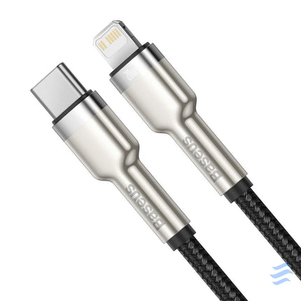 USB C cable for Lightning Baseus Cafule PD 20W 2m (black) USB C to Lightning