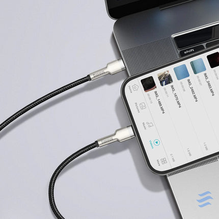 USB C cable for Lightning Baseus Cafule PD 20W 2m (black) USB C to Lightning