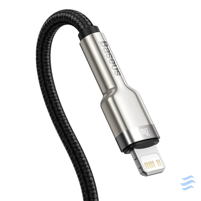 USB C cable for Lightning Baseus Cafule PD 20W 2m (black) USB C to Lightning