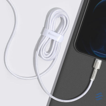 USB C cable for Lightning Baseus Cafule PD 20W 2m (white) USB C to Lightning