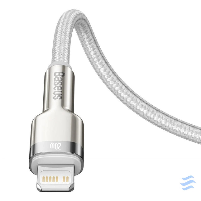 USB C cable for Lightning Baseus Cafule PD 20W 2m (white) USB C to Lightning