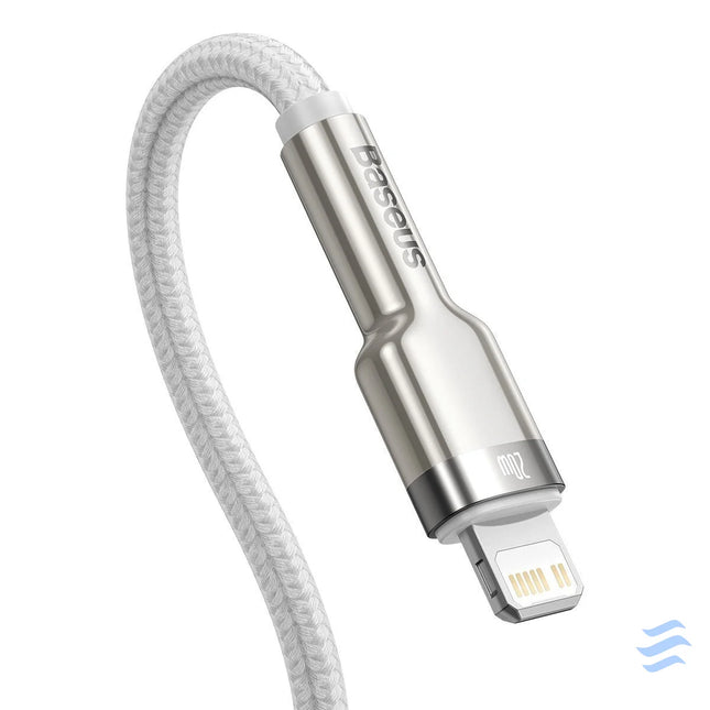 USB C cable for Lightning Baseus Cafule PD 20W 2m (white) USB C to Lightning