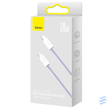USB C cable for Lightning Baseus Dynamic 2 Series 20W 1m (purple) USB C to Lightning
