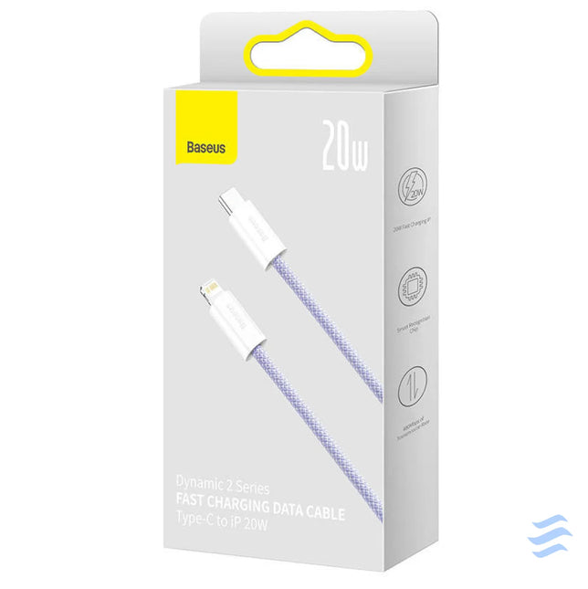 USB C cable for Lightning Baseus Dynamic 2 Series 20W 1m (purple) USB C to Lightning