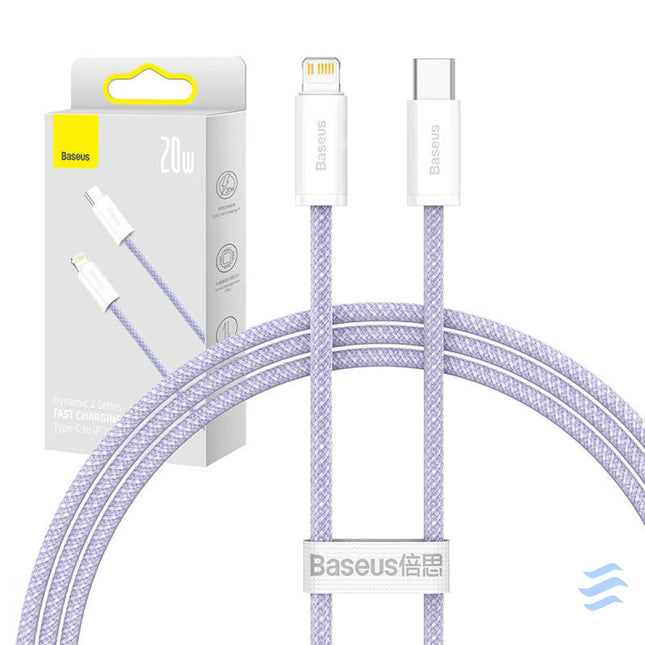 USB C cable for Lightning Baseus Dynamic 2 Series 20W 1m (purple) USB C to Lightning