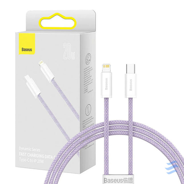 USB C cable for Lightning Baseus Dynamic Series 20W 1m (purple) USB C to Lightning