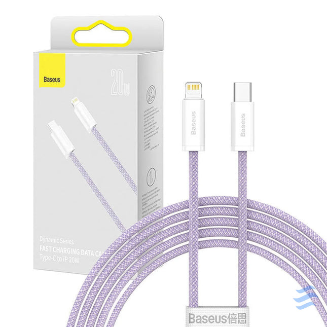 USB C cable for Lightning Baseus Dynamic Series 20W 2m (purple) USB C to Lightning