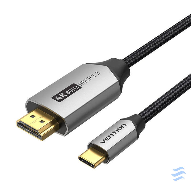 USB C do HDMI 2.0 cable Vention CRBBF 1m 4K 60Hz (black) Video cables