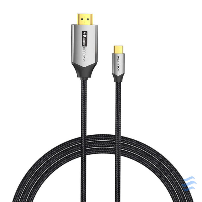 USB C do HDMI 2.0 Cable Vention CRBBG 1,5m 4K 60Hz (black) Video cables