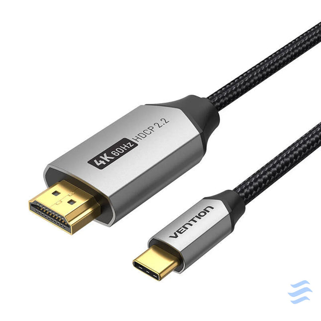 USB C do HDMI 2.0 Cable Vention CRBBG 1,5m 4K 60Hz (black) Video cables