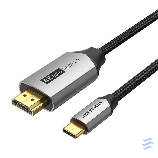 USB C do HDMI 2.0 cable Vention CRBBH 2m 4K 60Hz (black) Video cables