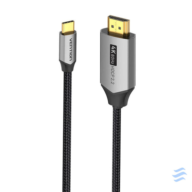 USB C do HDMI 2.0 cable Vention CRBBH 2m 4K 60Hz (black) Video cables