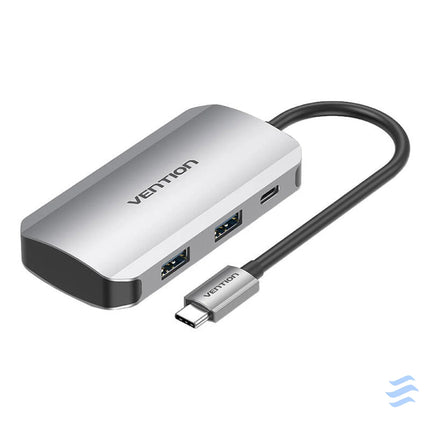 USB C Docking Station to 4x USB3.0 PD 0.15m Vention TNBHB (gray) Docking stations