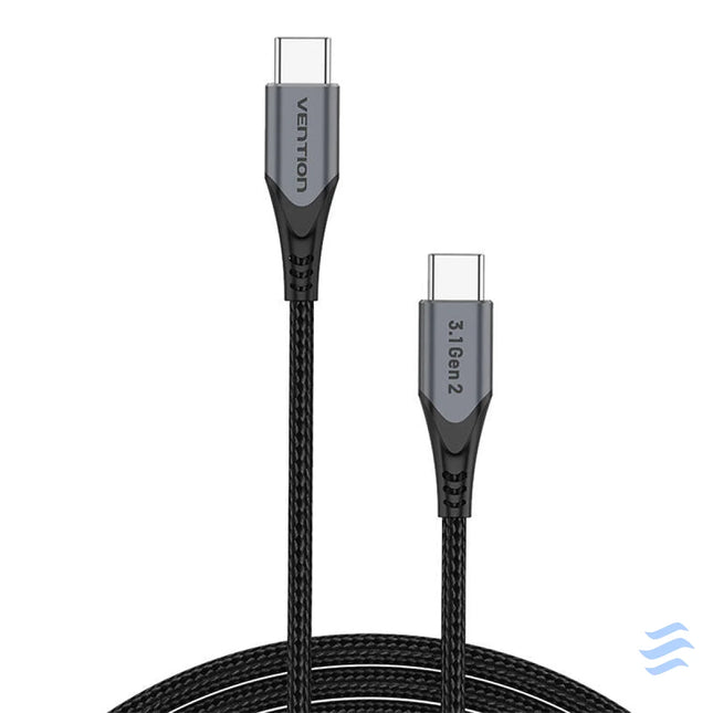USB C to USB C 100W Vention TAHHD 5A 0.5m USB 3.1 Gen2 4K cable (gray) USB C to USB C