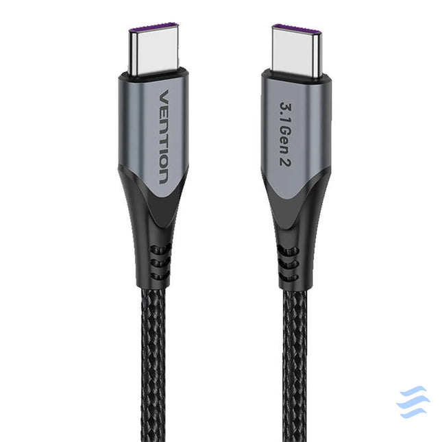 USB C to USB C 100W Vention TAHHD 5A 0.5m USB 3.1 Gen2 4K cable (gray) USB C to USB C