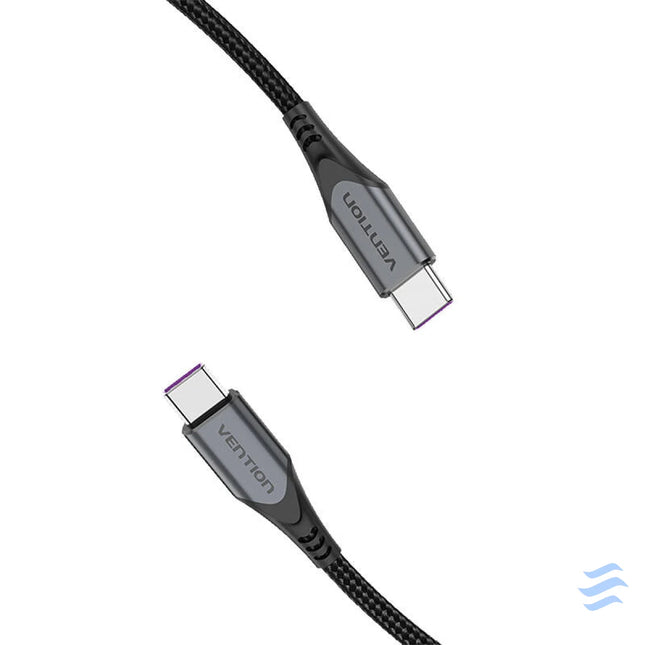 USB C to USB C 100W Vention TAHHF 5A 1m USB 3.1 Gen2 4k cable (gray) USB C to USB C